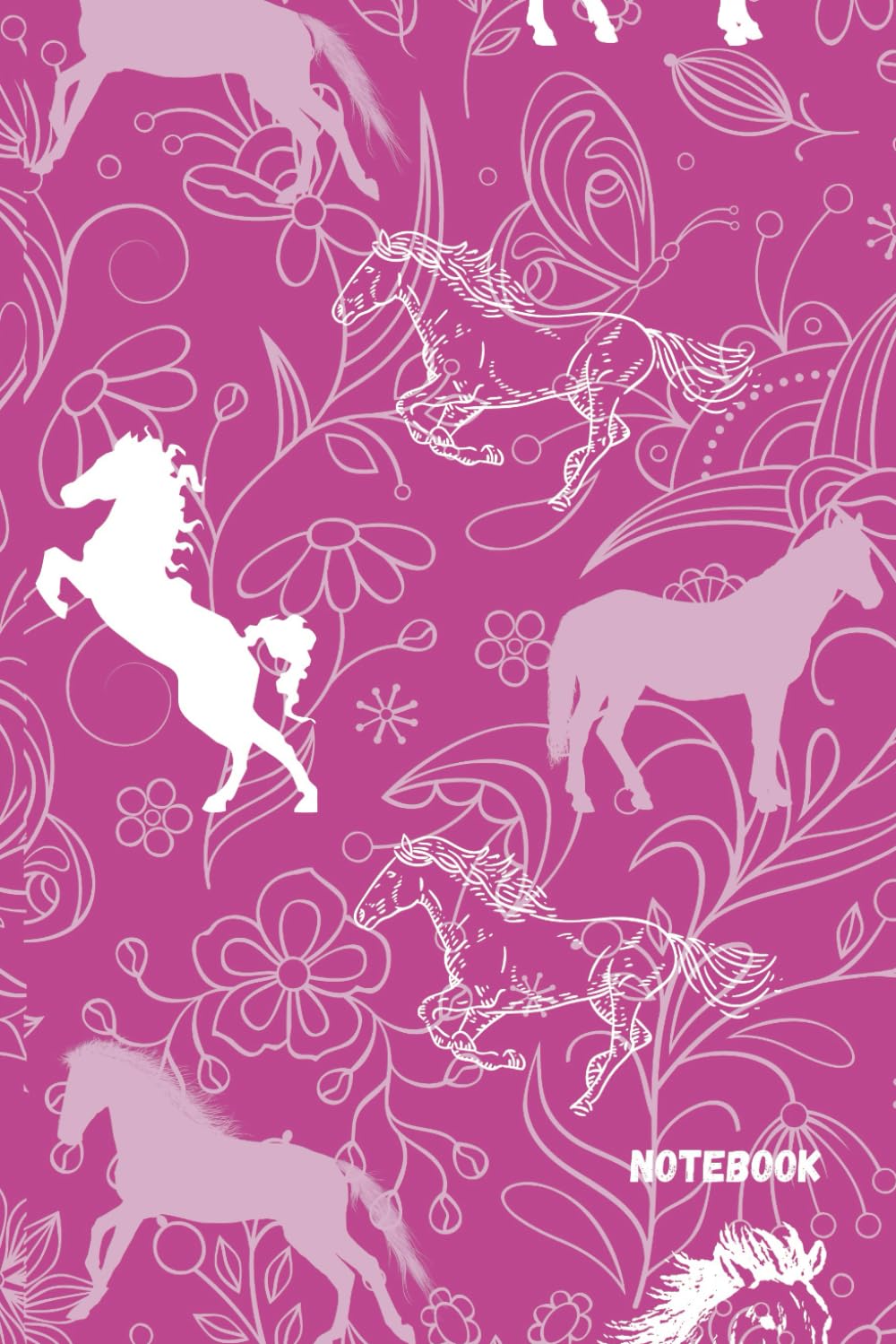Horses Notebook: Blank Lined Horse Notebook Journal for Horse Lovers – Perfect Gift for Girls, Teens, and Women | Pink Floral baixar o livro de graça
