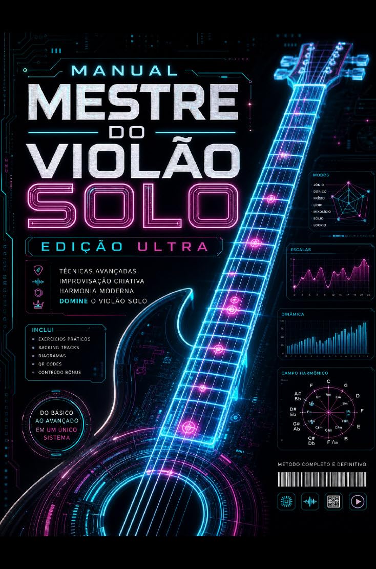 capítulo por capítulo baixar Manual Mestre do Violão Solo: Domine o Sistema CAGED, a Escala Pentatônica e a Improvisação no Violão