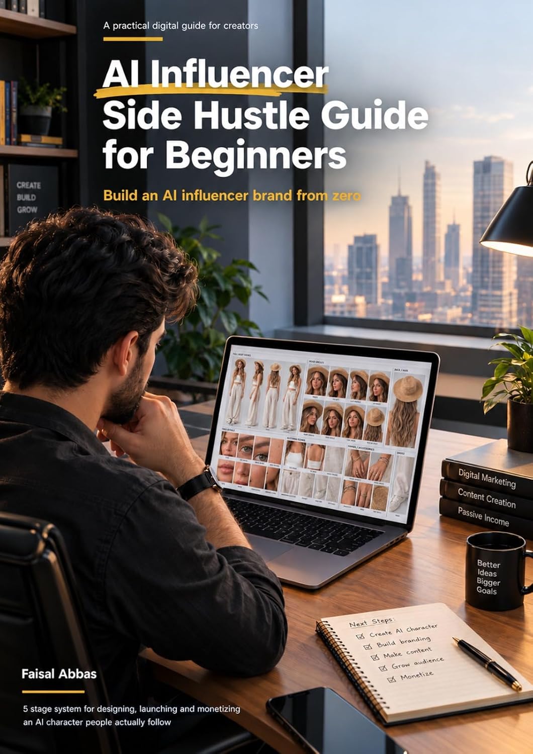 AI Influencer Side Hustle Guide for Beginners | Faceless Content Creator Playbook | Social Media Growth Plan for AI Characters: Build a Virtual Influencer... Sheet Template Included (English Edition) baixar livro de graça