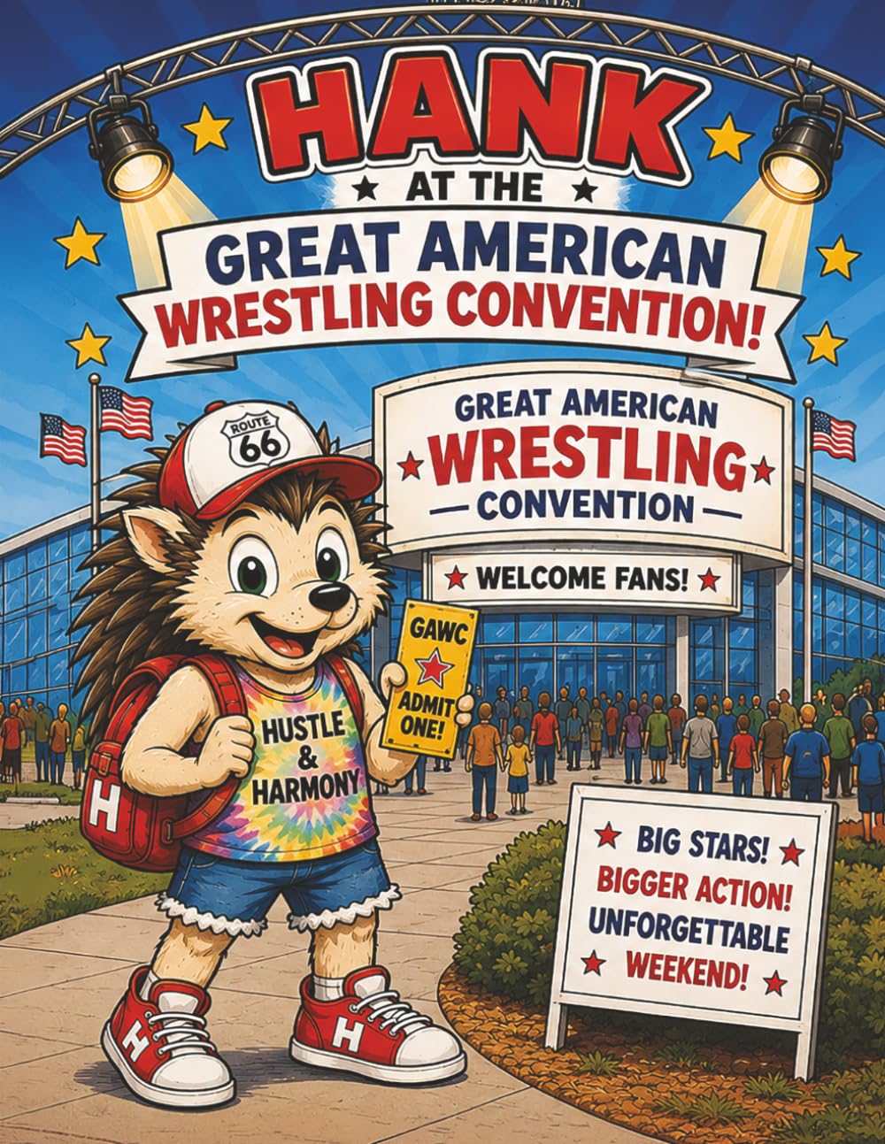 Hank at the Great American Wrestling Convention: Hustle and Harmony Prints Color and Activity Book (Hank’s Adventures) baixar o livro de graça