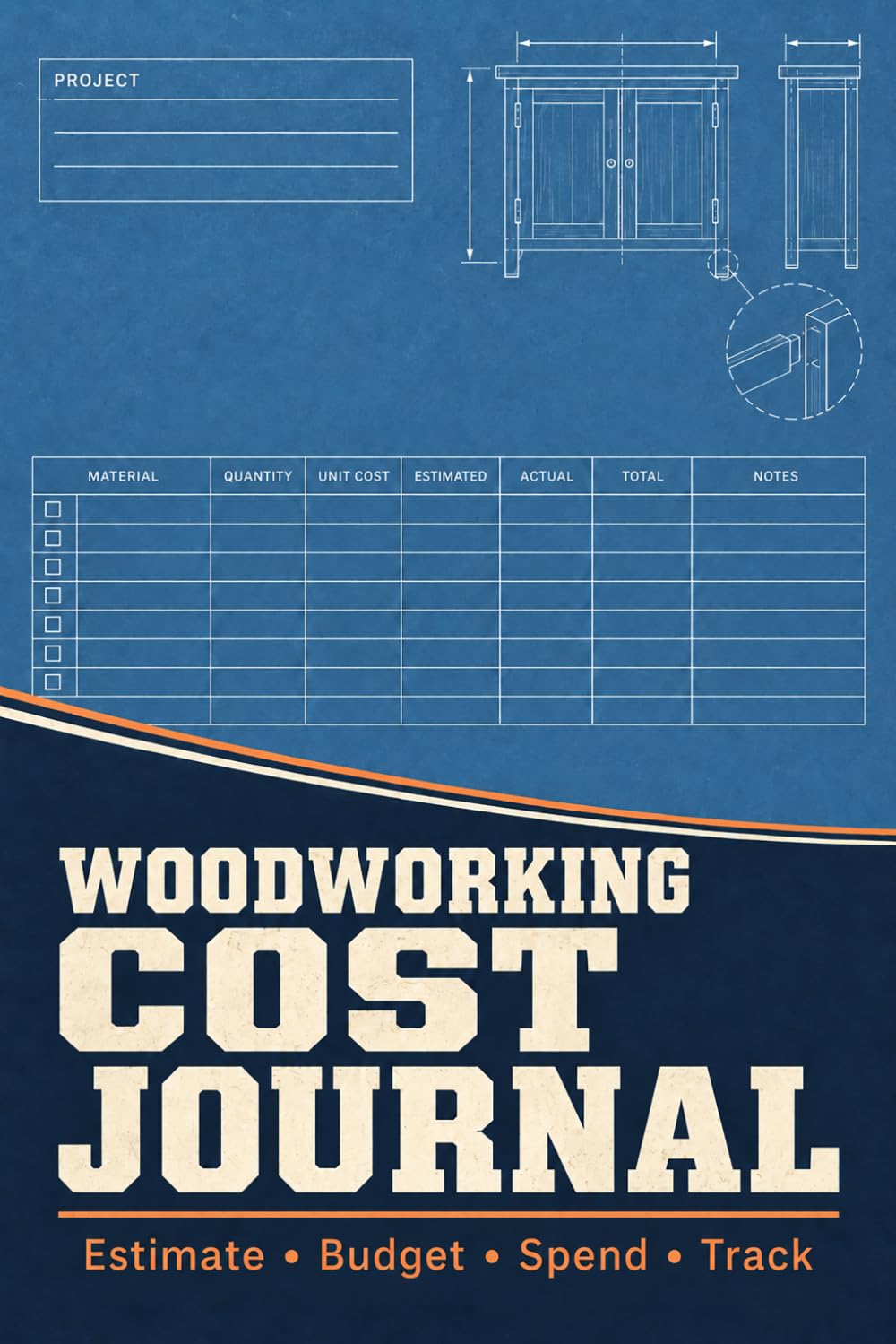 Woodworking Cost Journal: Project Budget Record for Makers Documenting Lumber Purchases, Hardware Costs, Finishing Supplies, Tool Expenses, Estimated Budgets, and Final Spending baixar o livro de graça