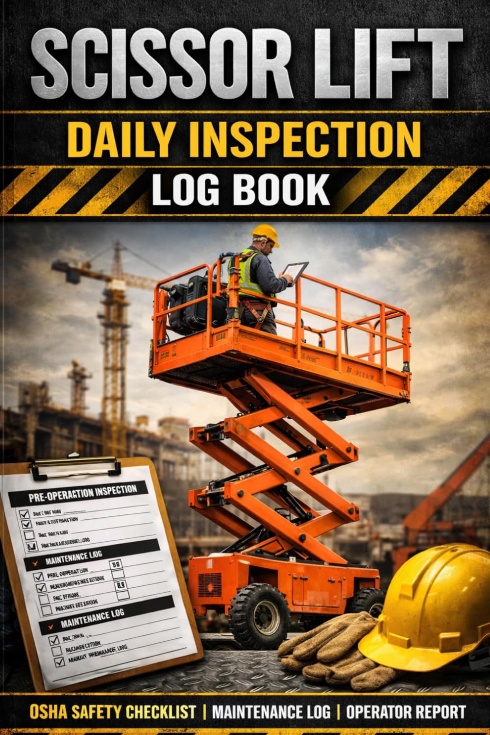 Scissor Lift Daily Inspection Log Book OSHA Safety Checklist | 120 Pages for Aerial Lift Pre-Operation Inspection, Maintenance Log, and Operator Report (6x9) baixar livro de graça