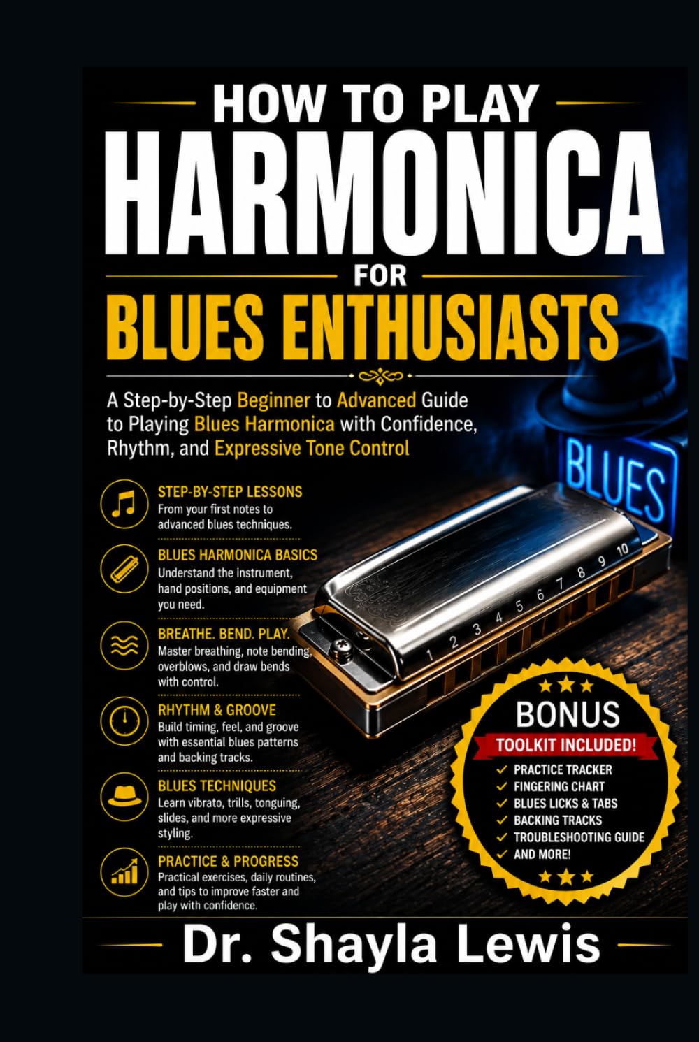 ler totalmente HOW TO PLAY HARMONICA FOR BLUES ENTHUSIASTS: Complete Euphonium Method for Developing Tone Quality, Music Reading Skills, Breathing Techniques, and Performance Confidence