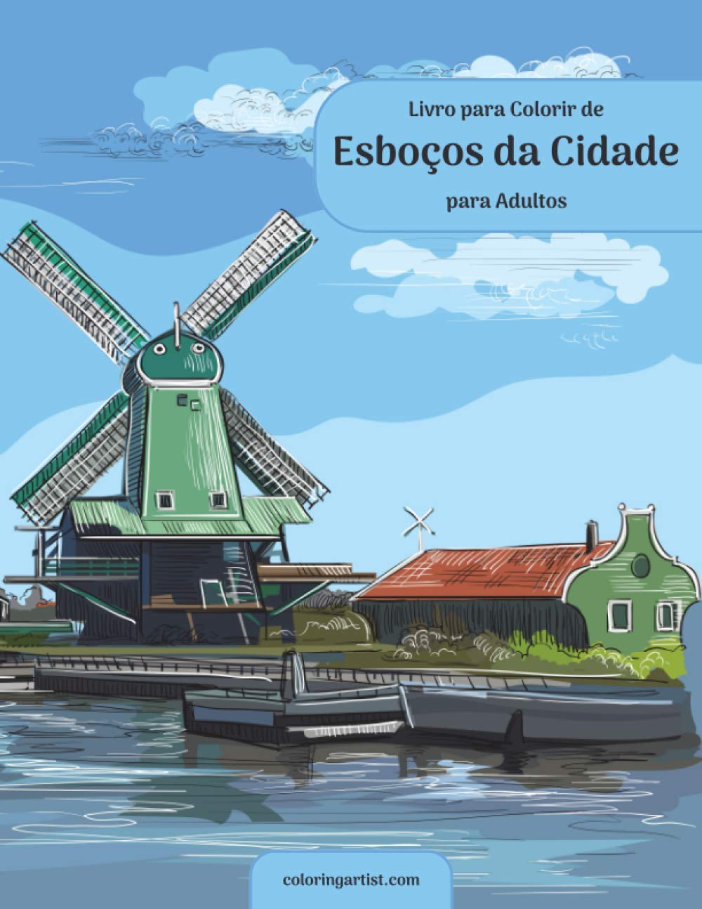 Livro para Colorir de Esboços da Cidade para Adultos baixar livro de graça