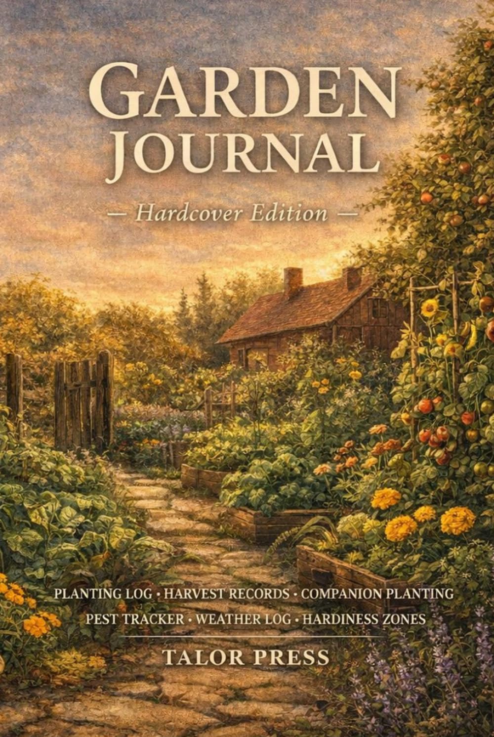 ler totalmente Garden Journal: A Hardcover Gardener's Notebook with 100 Numbered Planting Entries, Harvest Log, Pest and Disease Tracker, Weather Records, and Quick... Seed Starting, Soil pH, and Frost Dates