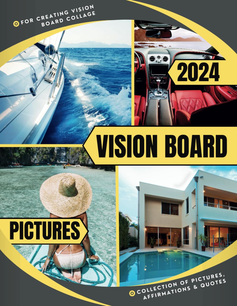 ler totalmente Vision Board Pictures: Clip Art Book for Creating Vision Board Collage. Collection of Success Pictures, Affirmations & Quotes to Manifest Dreams and Achieve Goals. (Vision Board Clip Art)