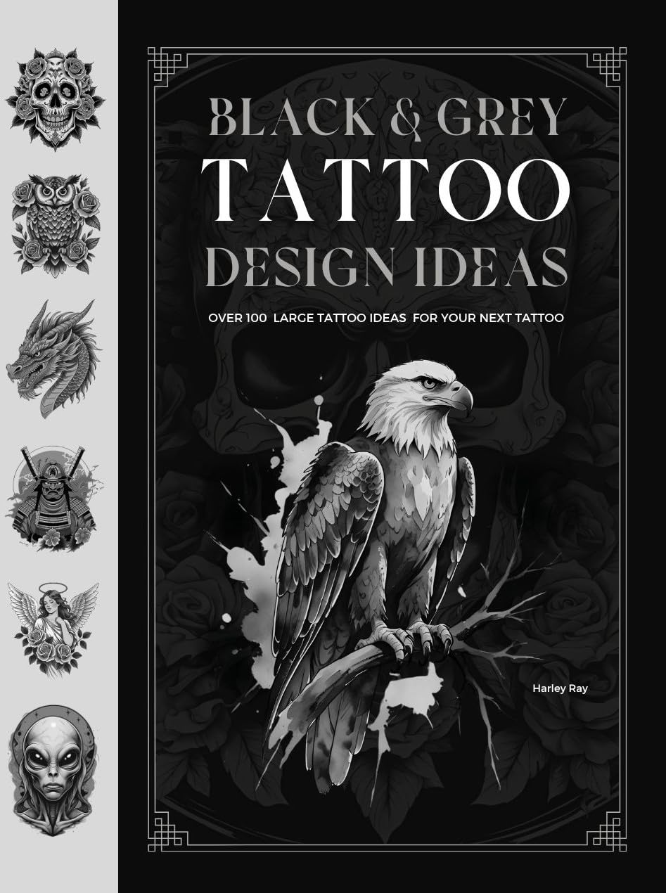 capítulo por capítulo baixar BLACK AND GREY TATTOO DESIGN IDEAS: Over 100 Large Tattoo Ideas For Your Next Tattoo (Tattoo Books Book 4) (English Edition)