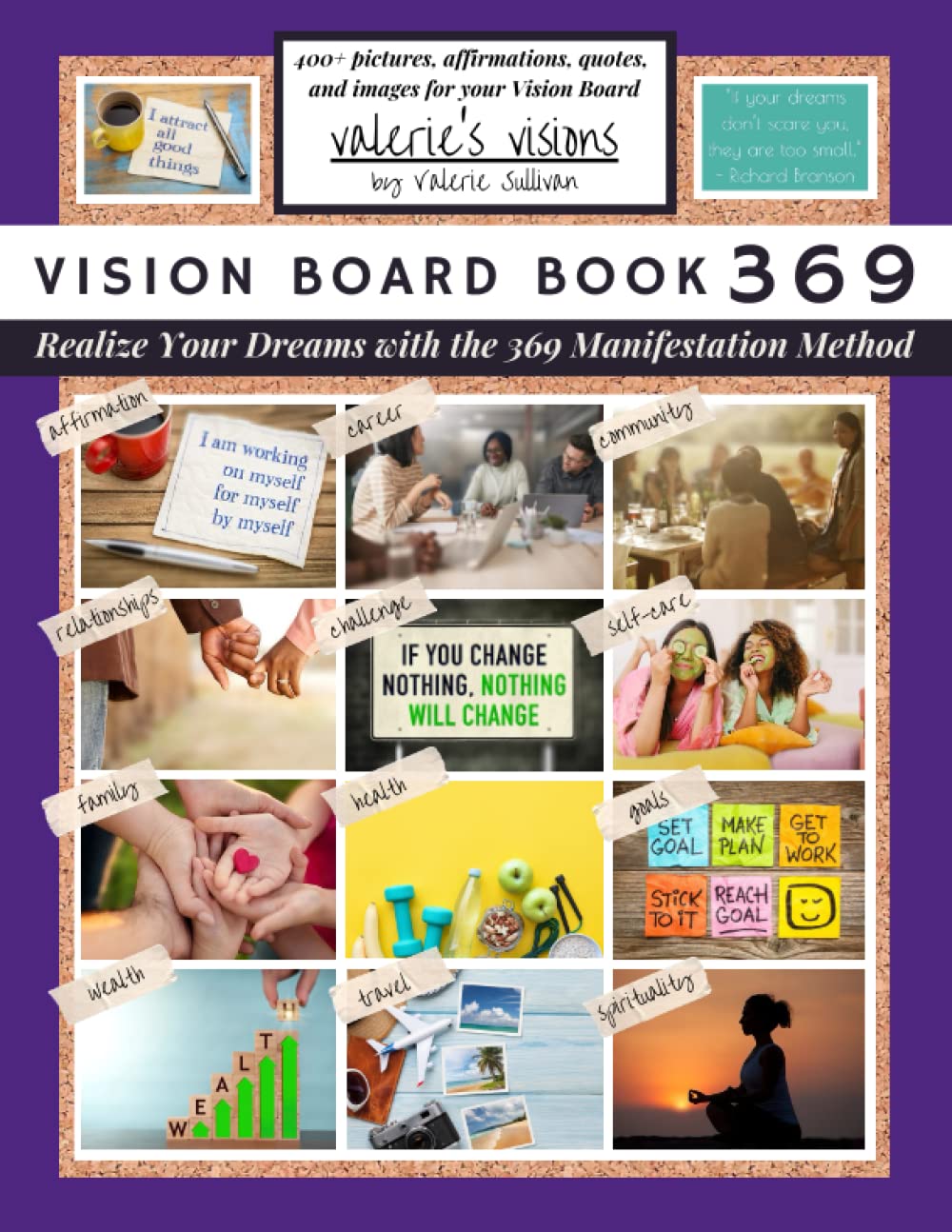 ler totalmente Vision Board Book 369: Realize your Dreams with the 369 Manifestation Method | manifest your vision with 400+ images, quotes, and affirmations to... law of attraction, 369) (Valerie’s Visions)