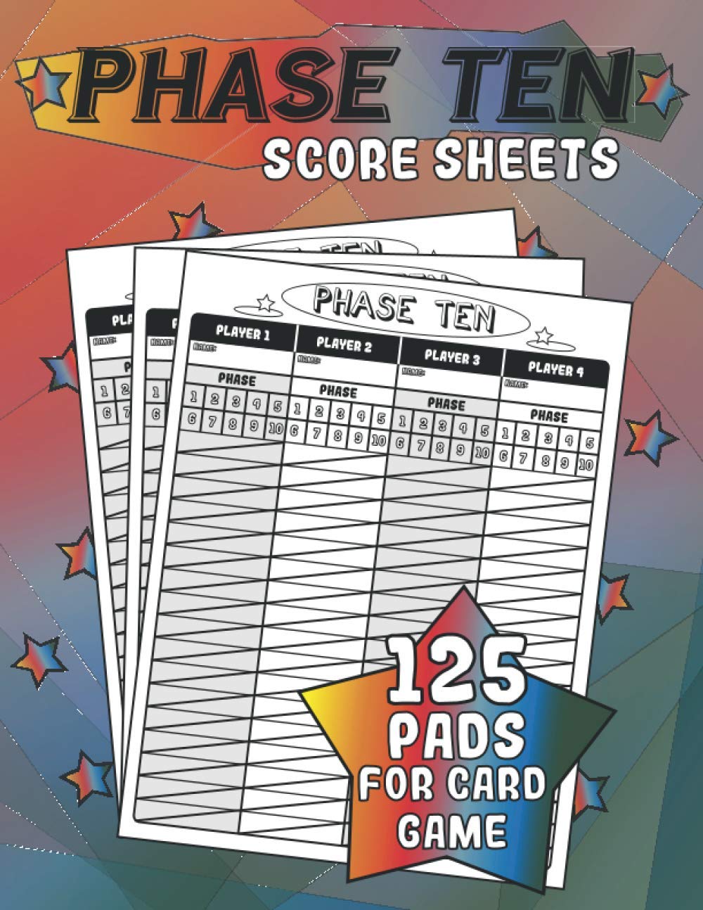 capítulo por capítulo baixar PHASE TEN Score Sheets for CARD GAME: Phase 10 Score Sheets for CARD GAME | 125 PADS | LARGE PRINT | SCORE BOOK | FOR KIDS AND ADULTS |