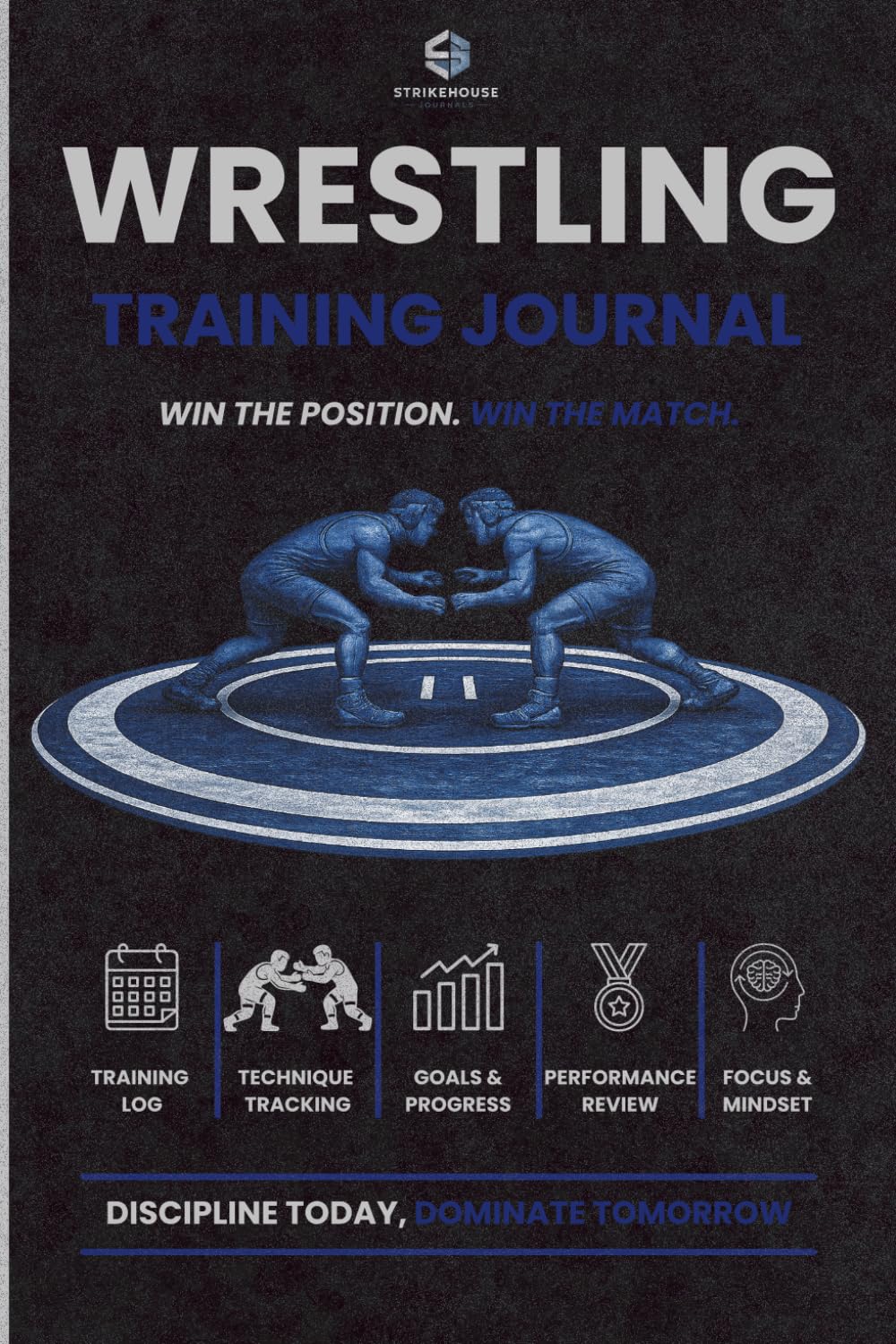 Wrestling Training Journal: Track Training, Takedowns, Goals, Matches, Conditioning & Progress baixar livro de graça