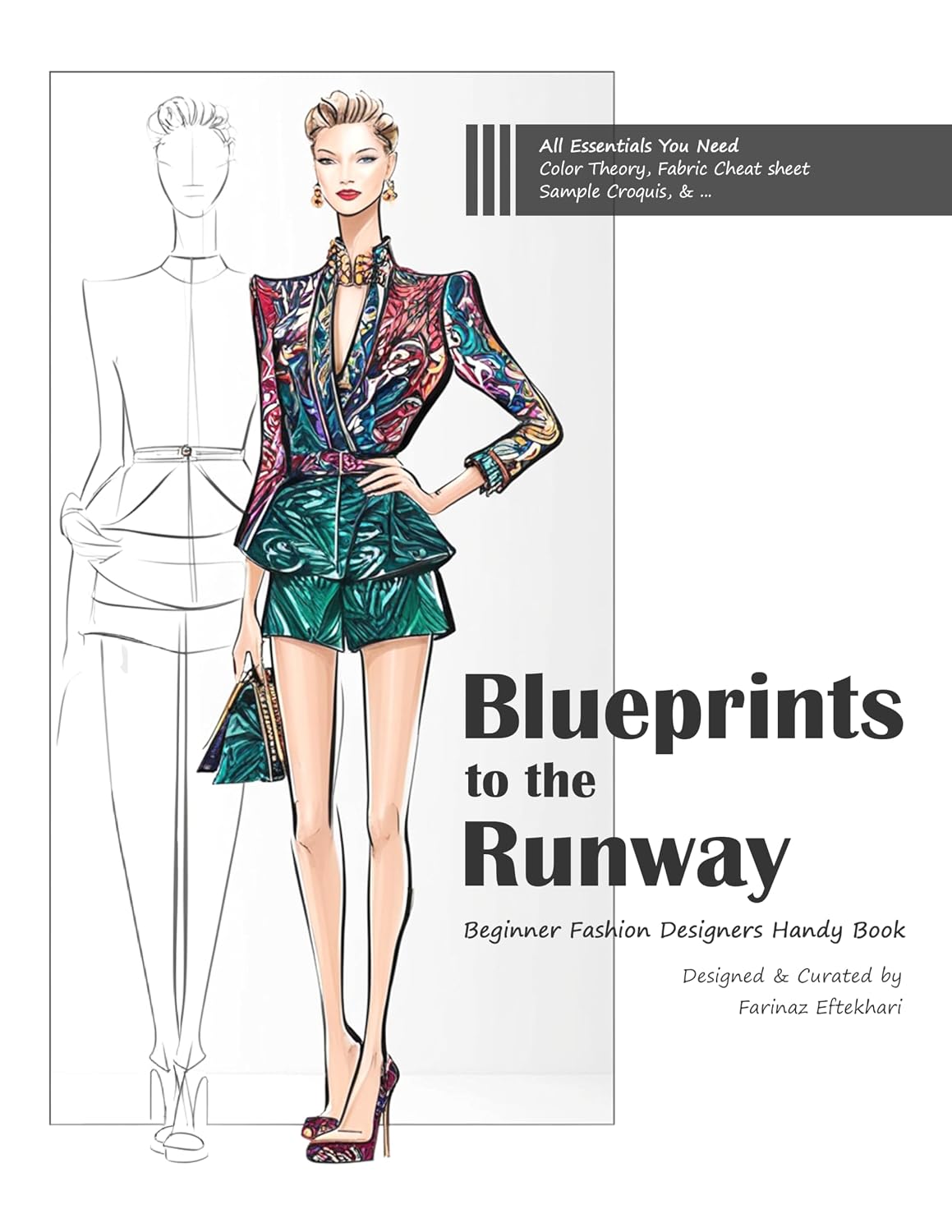 Fashion Design Sketchbook: Fashion Illustration and Female Figure Templates for Fashion Designers, Blueprints to the Runway is All Fashion Essentials You Need in One Fashion Book (English Edition) baixar livro de graça