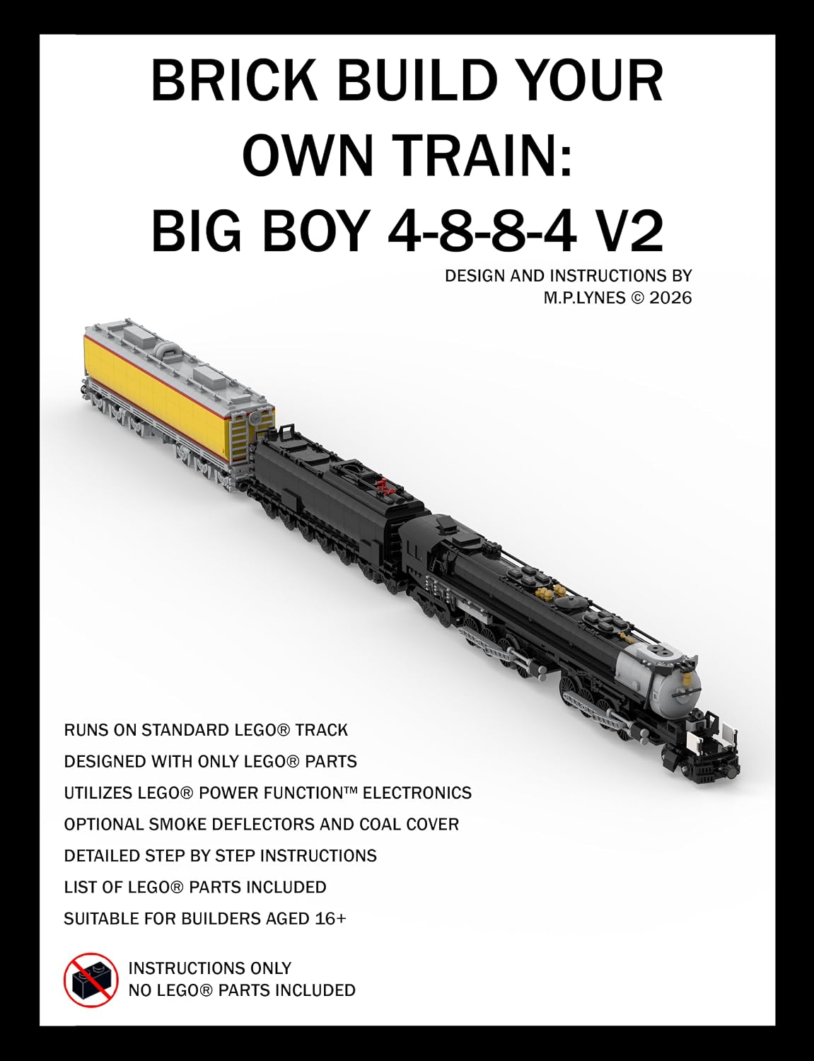 capítulo por capítulo baixar BRICK BUILD YOUR OWN TRAIN: BIG BOY 4-8-8-4 V2 (English Edition)