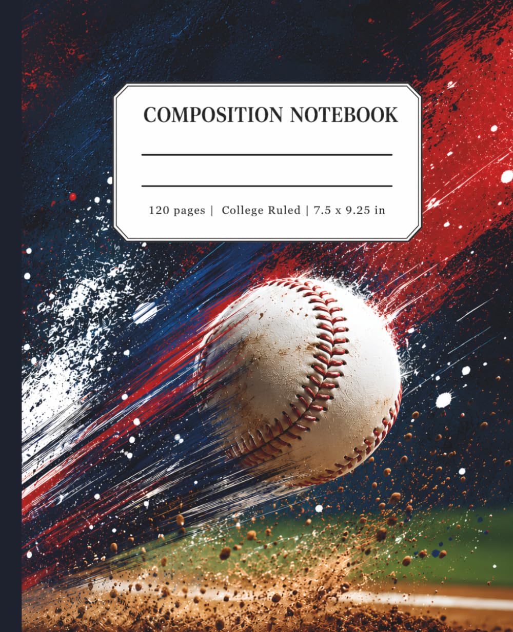 Baseball Composition Notebook College Ruled: Action Sports Journal for School, Practice, Players & Fans baixar o livro de graça