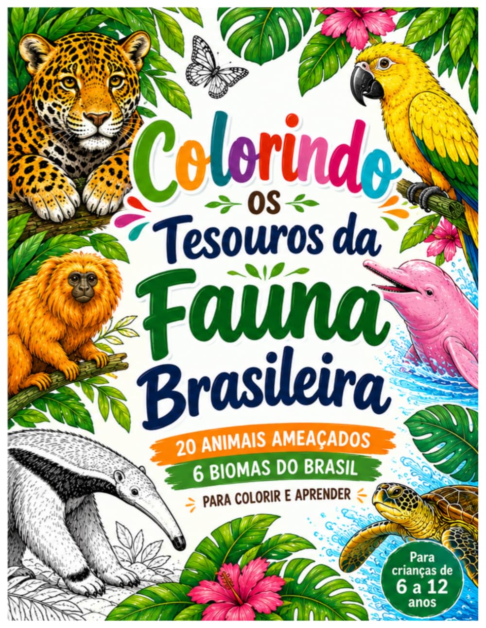 Colorindo os Tesouros da Fauna Brasileira: 20 Animais Ameaçados de 6 Biomas para Colorir, Aprender e Preservar — Livro Educativo para Crianças de 6 a 12 Anos (Portuguese Edition) baixar o livro de graça