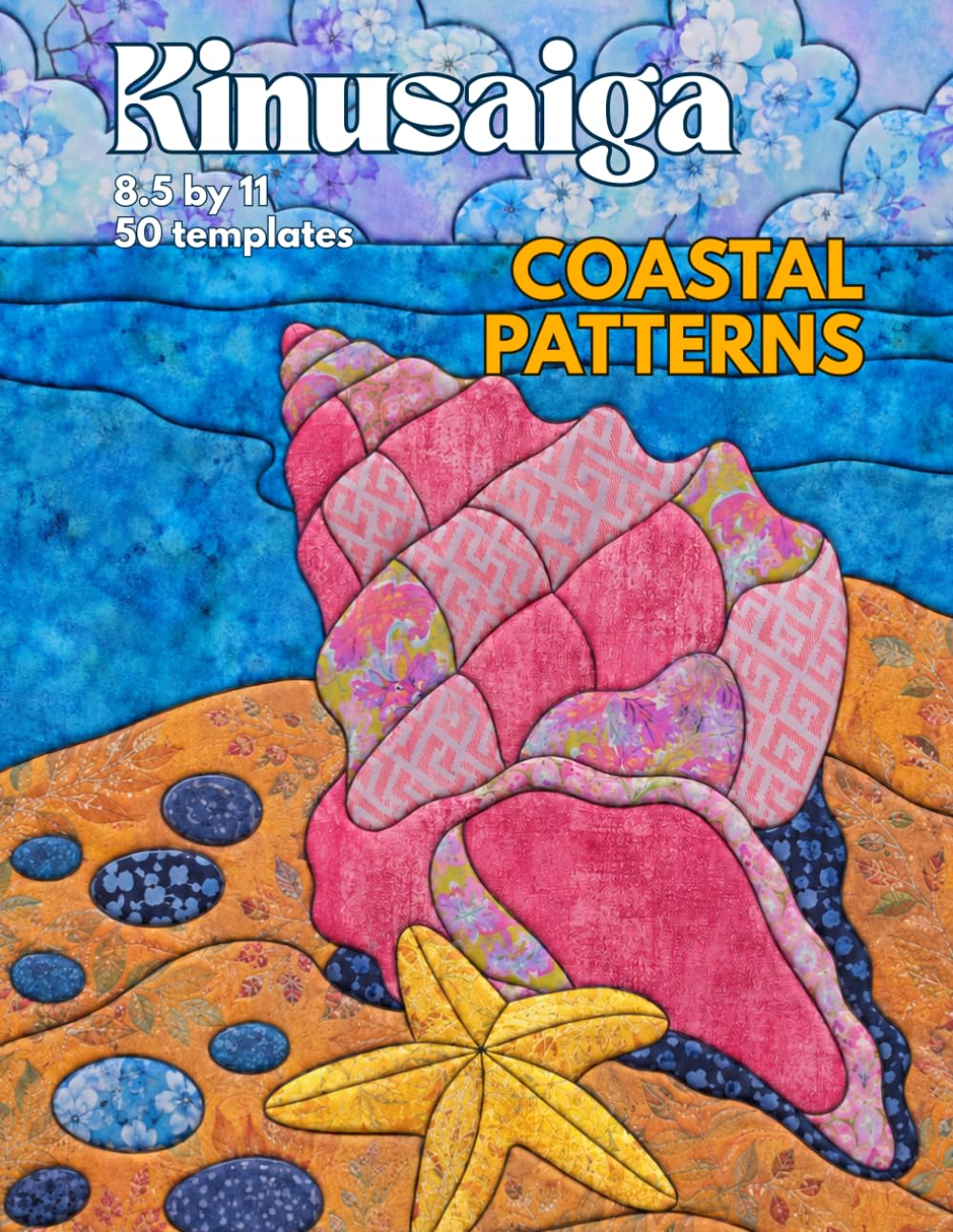 capítulo por capítulo baixar Kinusaiga Coastal Patterns 50 Japanese Fabric Art Templates 8.5 × 11 Inch