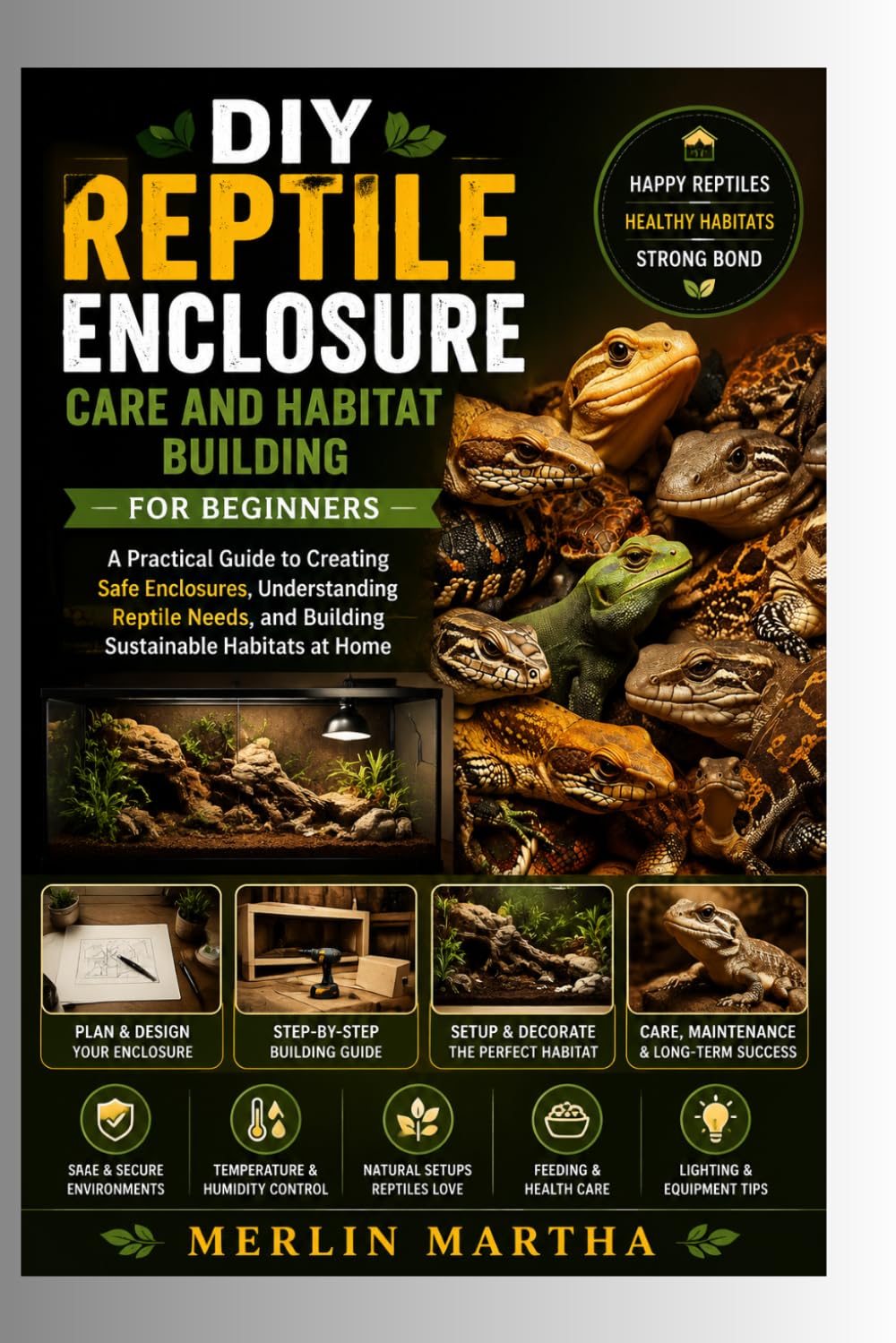 ler totalmente DIY Reptile ENCLOSURE Care and Habitat Building for Beginners: A Practical Guide to Creating Safe Enclosures, Understanding Reptile Needs, and Building Sustainable Habitats at Home