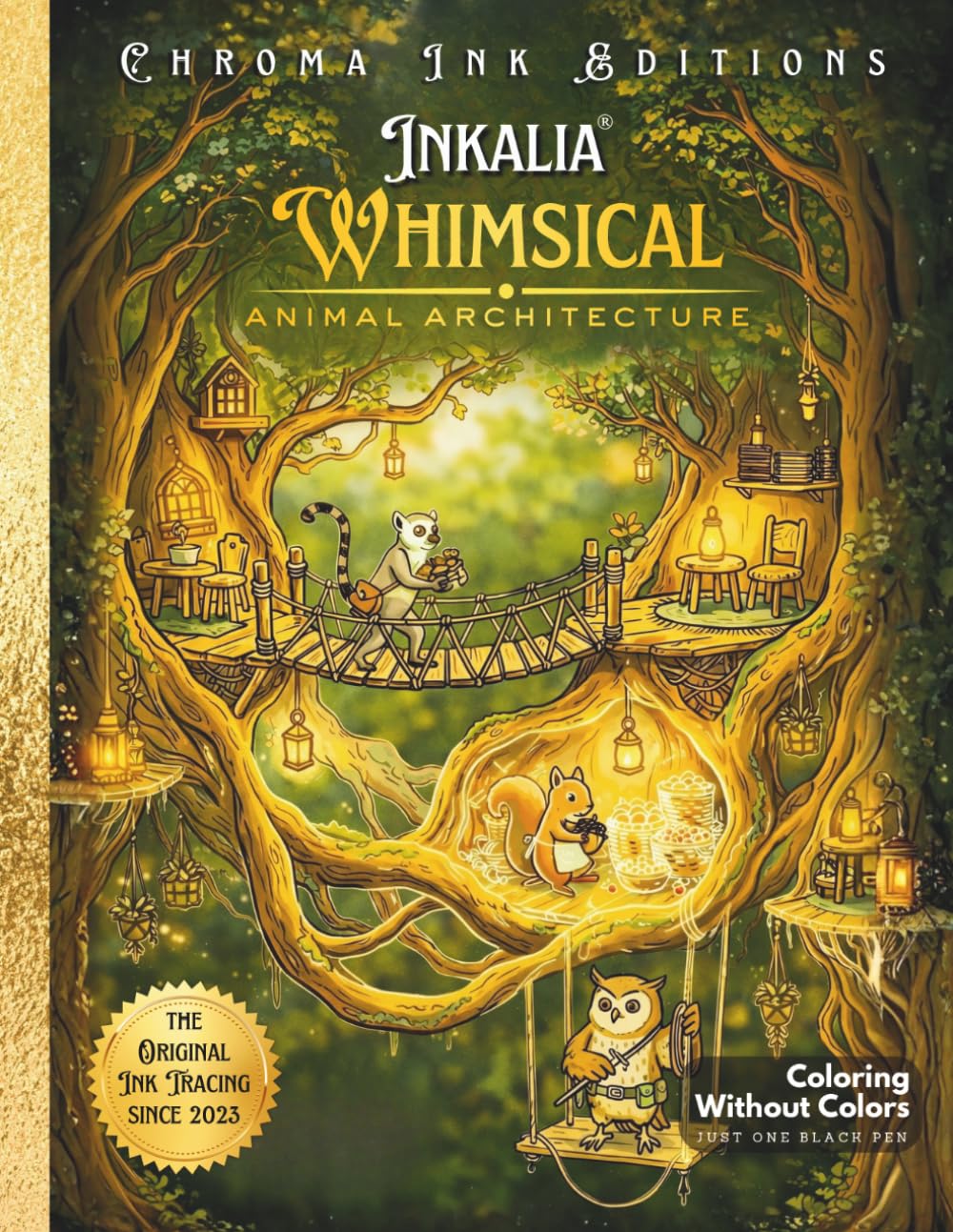 Inkalia Premium Ink Tracing: Whimsical Animal Architecture: Bold and Easy Relaxing Crafts for Adults. A Calm Drawing Book to Learn How to Draw... Worlds (Inkalia Premium Ink Tracing Editions) baixar o livro de graça