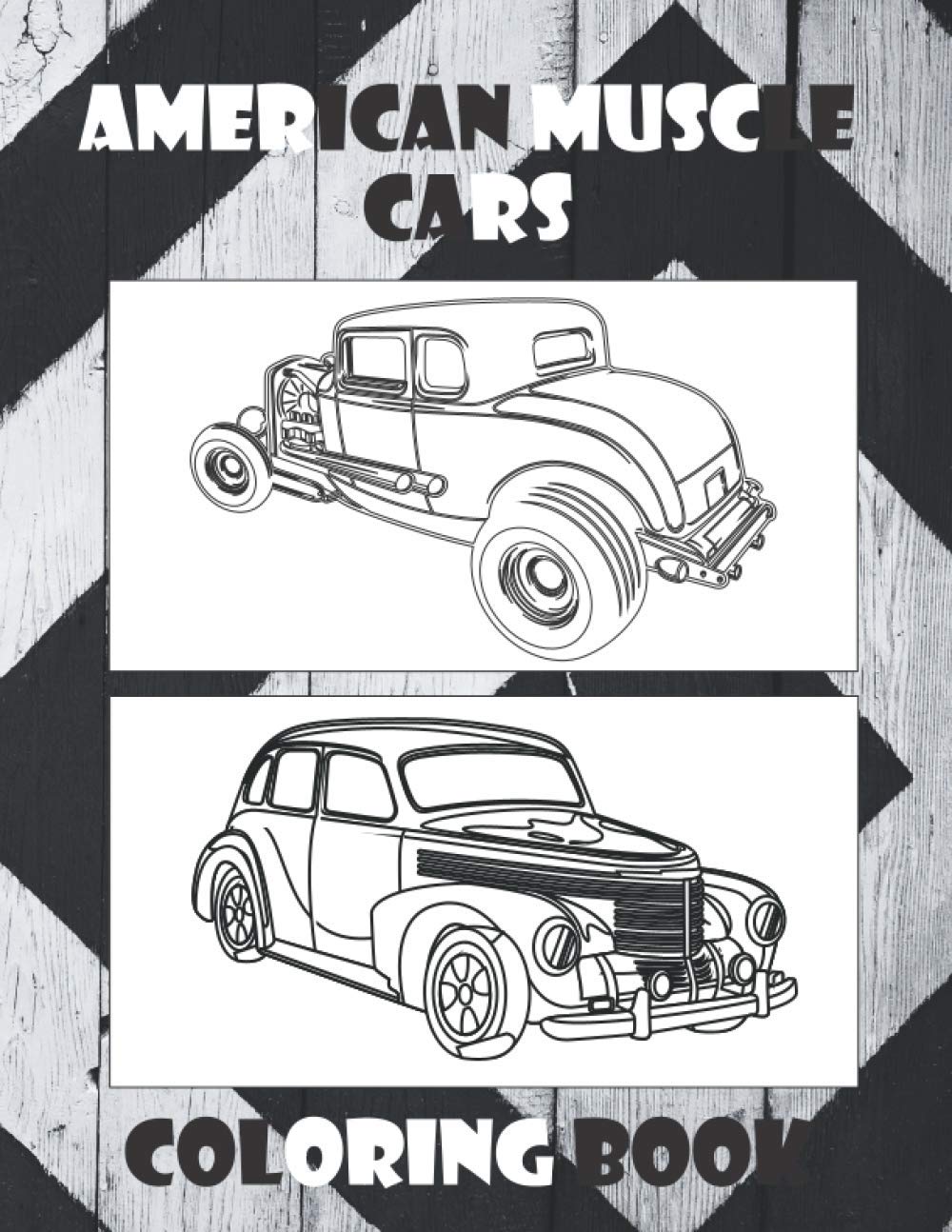 ler totalmente American Muscle Cars Coloring Book: Muscle Cars Classic Trucks Vintage Hot Rods Colouring Book For Car Lovers Kids And Adults Gift