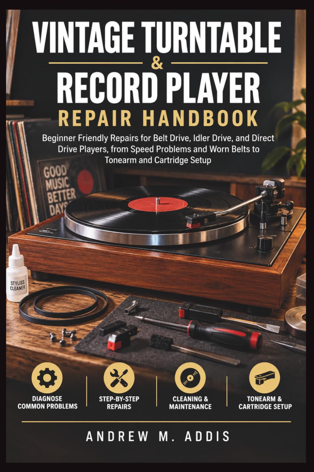 ler totalmente Vintage Turntable & Record Player Repair Handbook