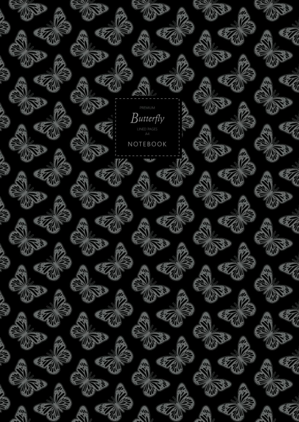 Butterfly Notebook - Lined Pages - A4 - Premium: (Black Edition) Fun notebook 192 lined pages (A4 / 8.27x11.69 inches / 21x29.7cm) baixar livro de graça