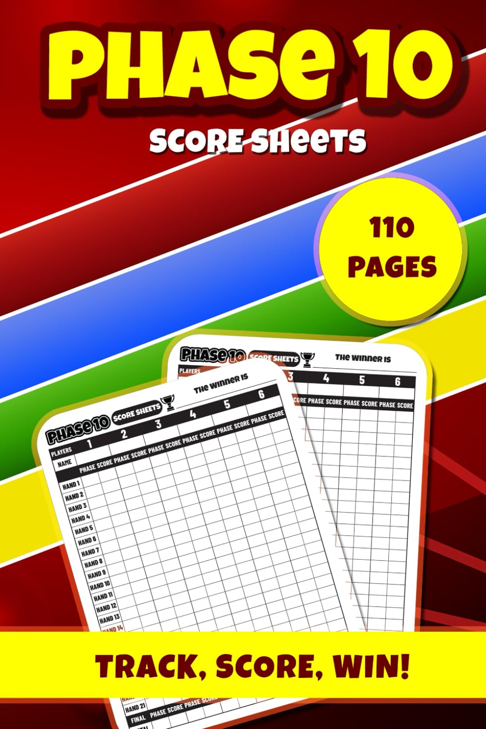Phase 10 Score Sheets: 6 x 9" Phase 10 Score Pads for Scorekeeping. Phase 10 Card Game Sheets. baixar livro de graça
