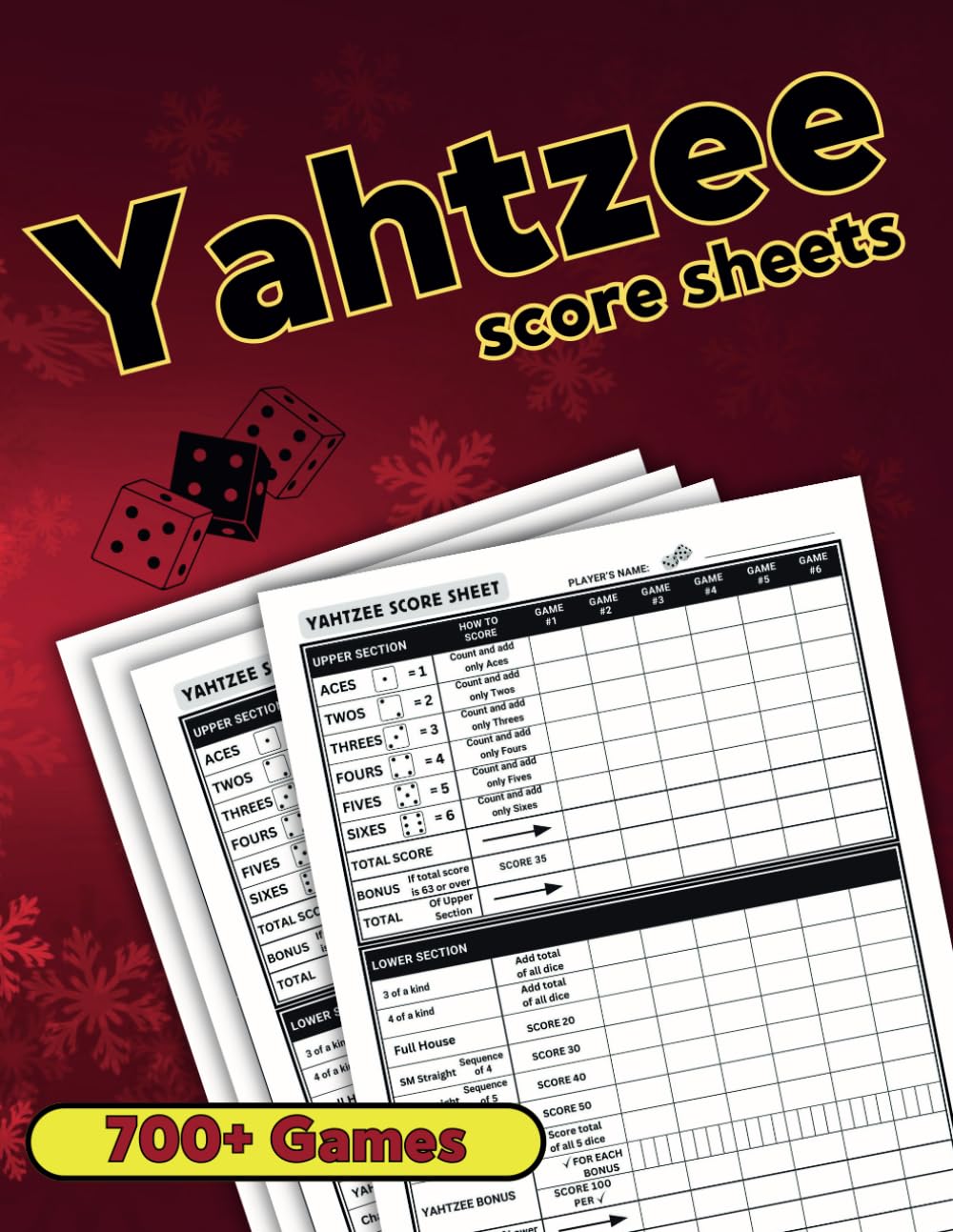 Yahtzee score sheets: Yahtzee score book with 8.5 x 11 Inches page size, Yahtzee scorekeeping, yahtzee score pads baixar livro de graça