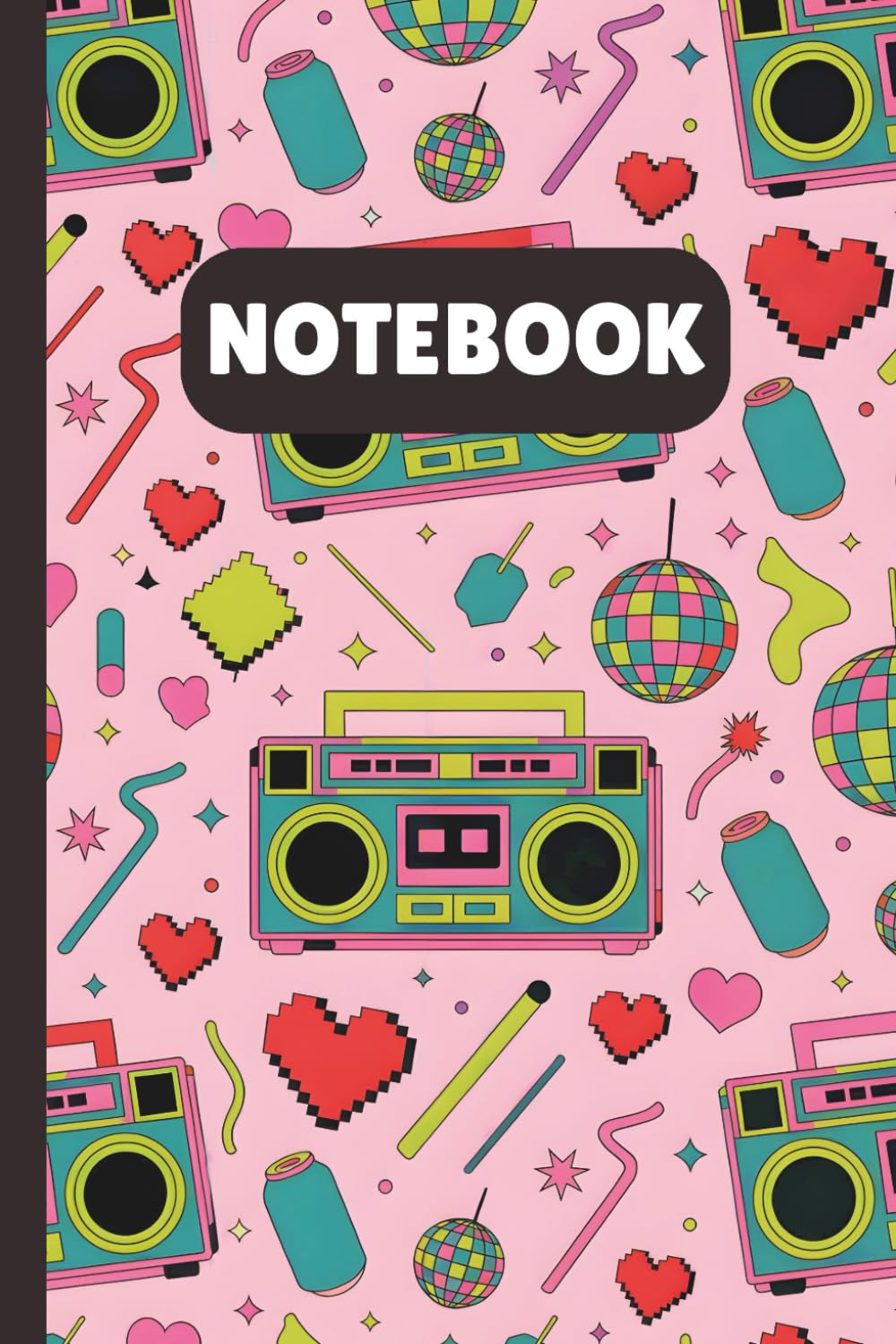 Retro Pop Notebook – 90s Aesthetic Journal with Boombox Pattern: Fun & Colorful Lined Notebook for Teens, Artists, and Retro Lovers – 6x9", 120 Pages baixar o livro de graça