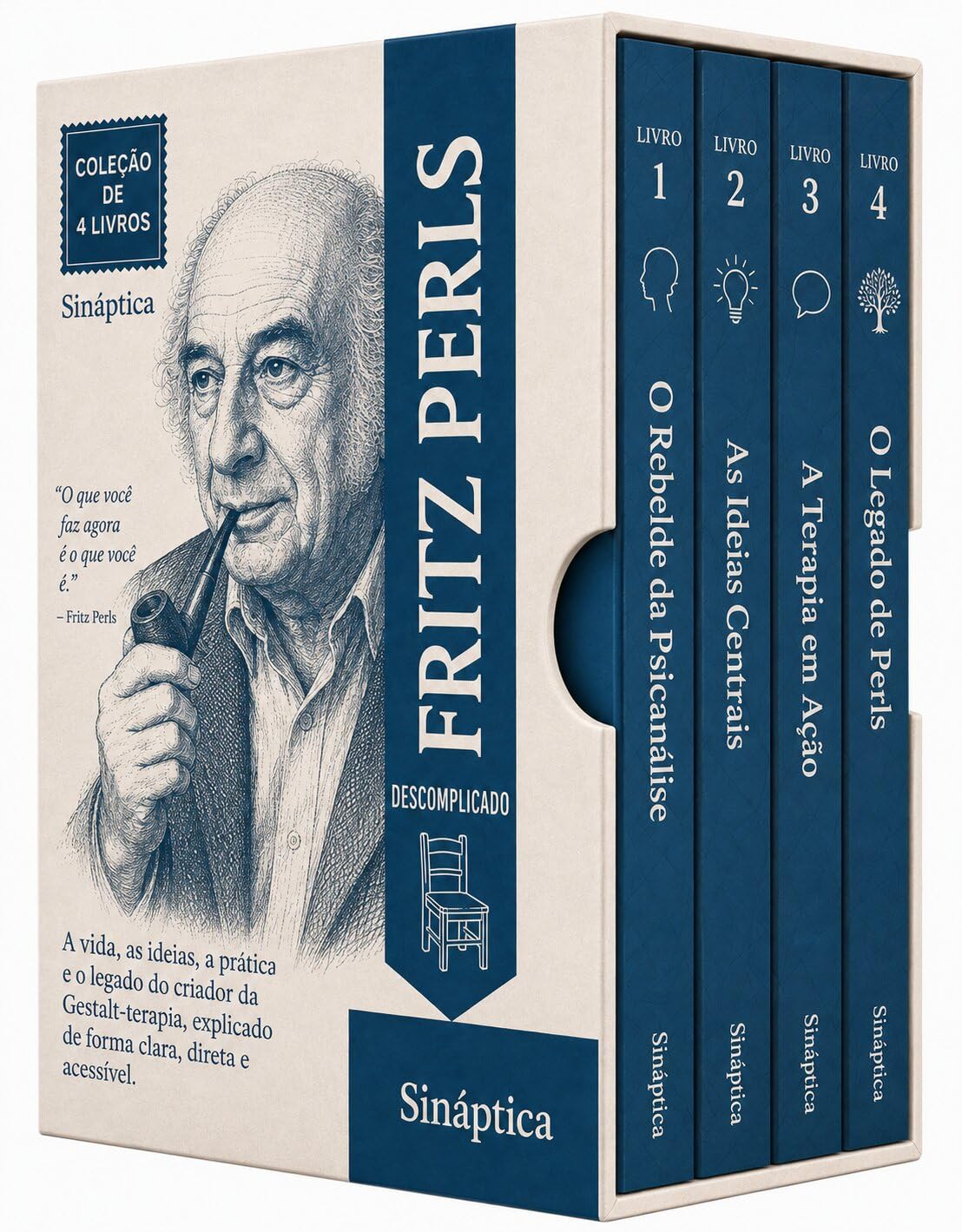 capítulo por capítulo baixar Fritz Perls Descomplicado — Coleção Completa: A Mente Por Trás da Cadeira Vazia: Vida, Método e Legado de um Revolucionário da Terapia