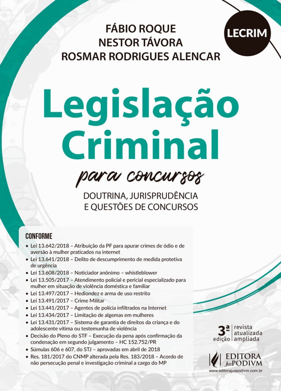 Legislação Criminal Para Concursos - LECRIM: Doutrina, Jurisprudência e Questões de Concursos baixar livro de graça