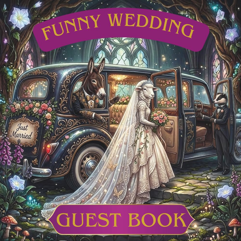 ler totalmente Funny Wedding Guest Book: A whimsical wedding guest book for funny couples and their guests’ messages, wishes and memories