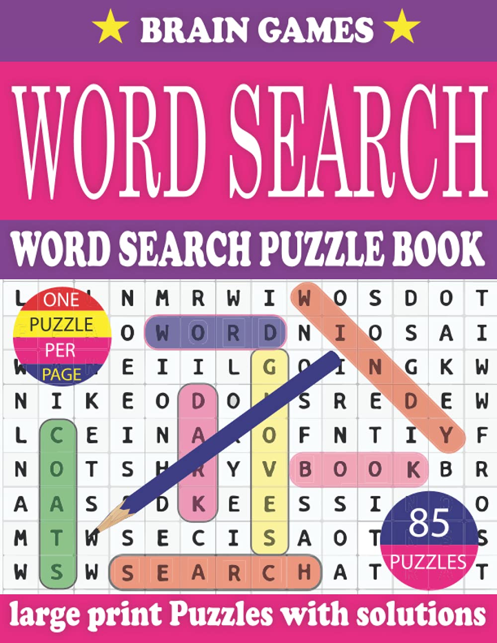 Word Search Puzzle Book For Adults: Large Print Word Search Puzzle Book for Adults to Enjoying Leisure Time With Solutions (Vol. 41) baixar livro de graça