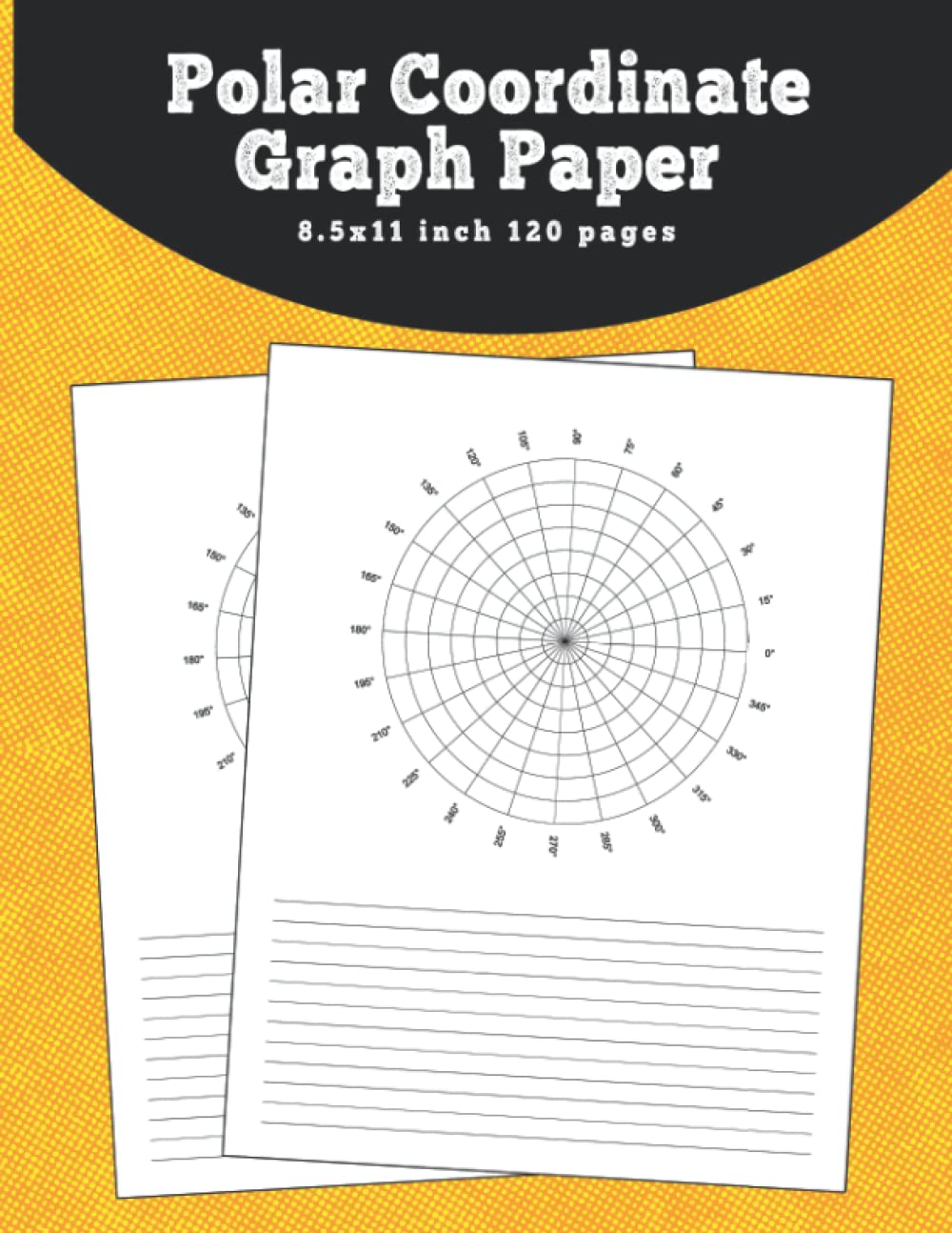 ler totalmente Polar Coordinate Graph Paper: Circular Grid Polar Graph Paper with space for notes