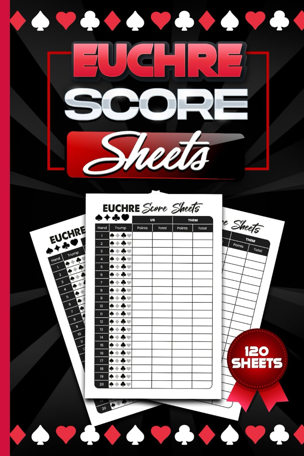 Euchre Score Sheets: 120 Sheets For Progressive Card Games Book | Perfect Scorebook for ScoreKeeping | Keeper Score Notebook baixar livro de graça