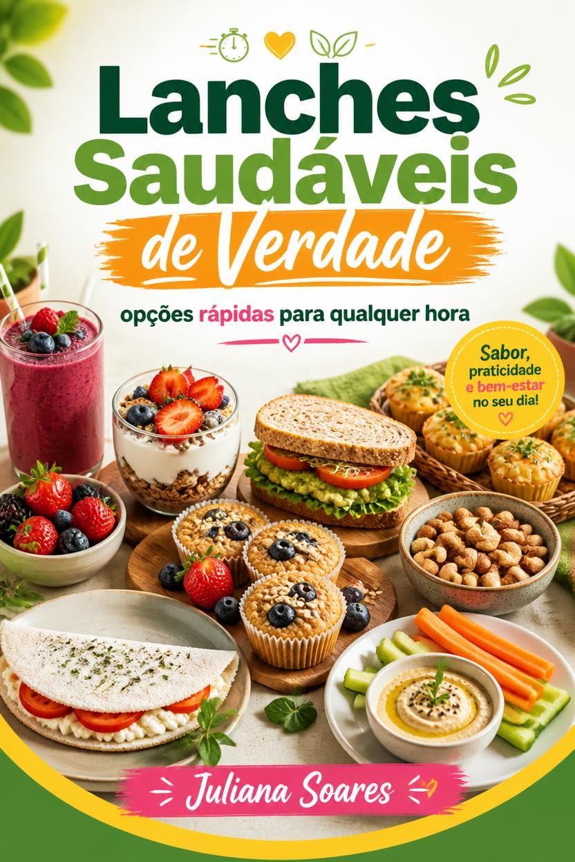 Lanches Saudáveis de Verdade — opções rápidas para qualquer hora baixar livro de graça