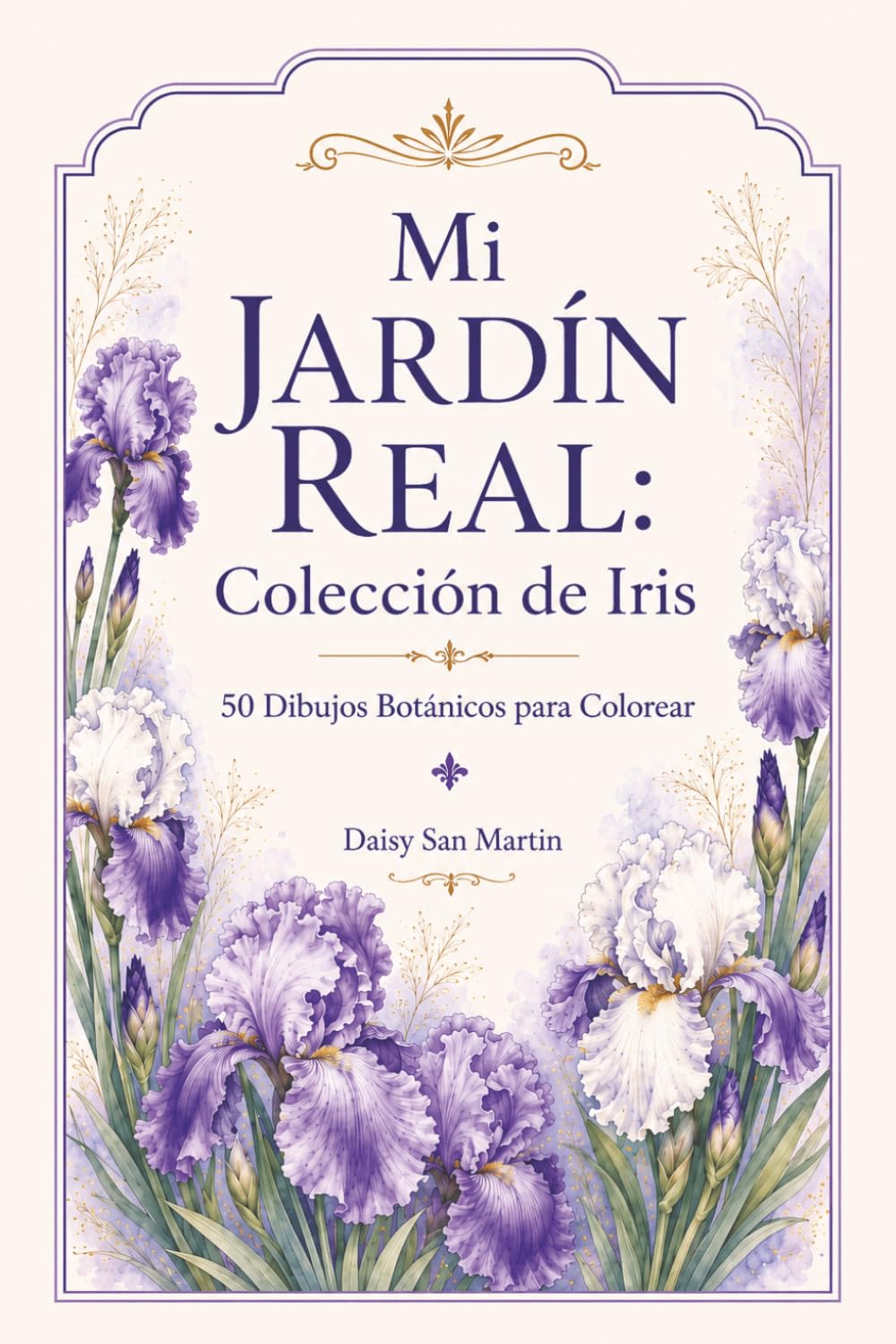 Mi Jardín Real: Colección de Iris: 50 Dibujos Botánicos para Colorear baixar o livro de graça