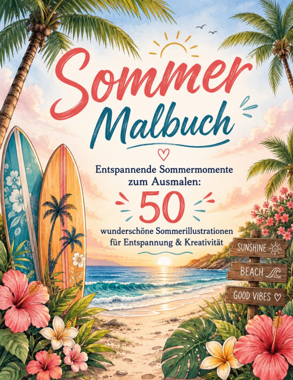 Sommer Malbuch: Entspannende Sommermomente zum Ausmalen: 50 wunderschöne Sommerillustrationen für Entspannung & Kreativität (Gemütliche Jahreszeiten: Verzaubernde Rückzugsorte) (German Edition) baixar livro de graça