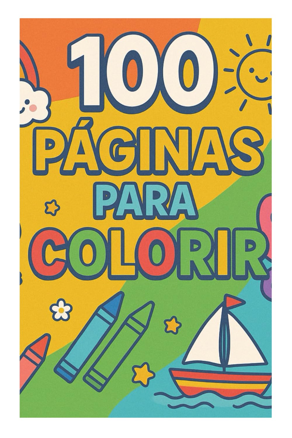 Alívio do estresse: Livro de 100 páginas para colorir, ideal para crianças e adultos, ousado e fácil, designs simples e grandes. (Livros infantil para colorir) (Portuguese Edition) baixar o livro de graça