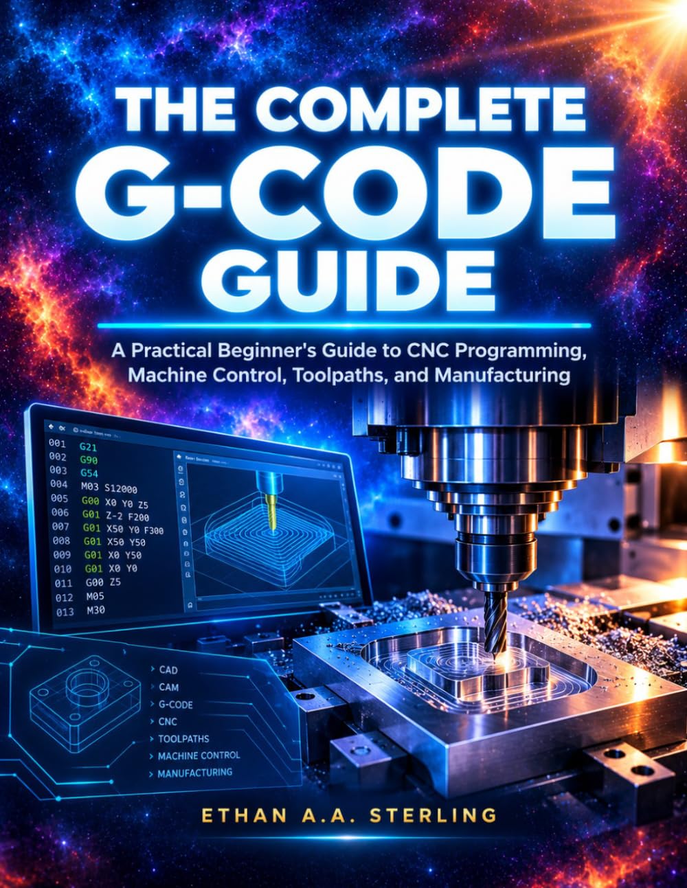 capítulo por capítulo baixar The Complete G-Code Guide: A Practical Beginner's Guide to CNC Programming, Machine Control, Toolpaths, and Manufacturing
