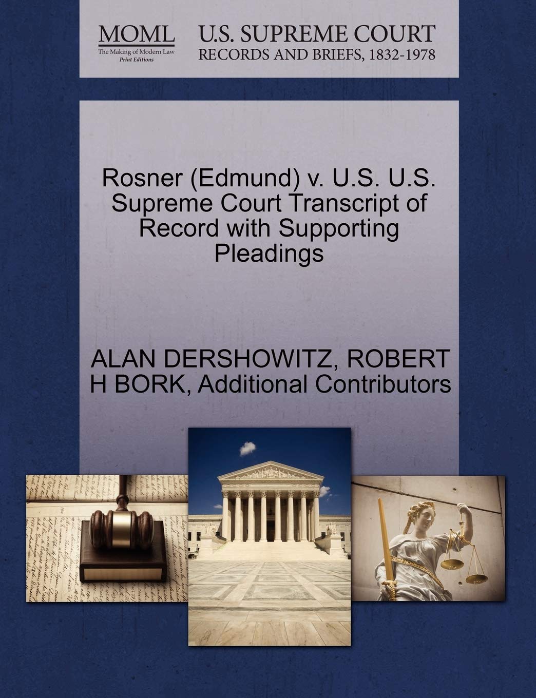ler totalmente Rosner (Edmund) v. U.S. U.S. Supreme Court Transcript of Record with Supporting Pleadings