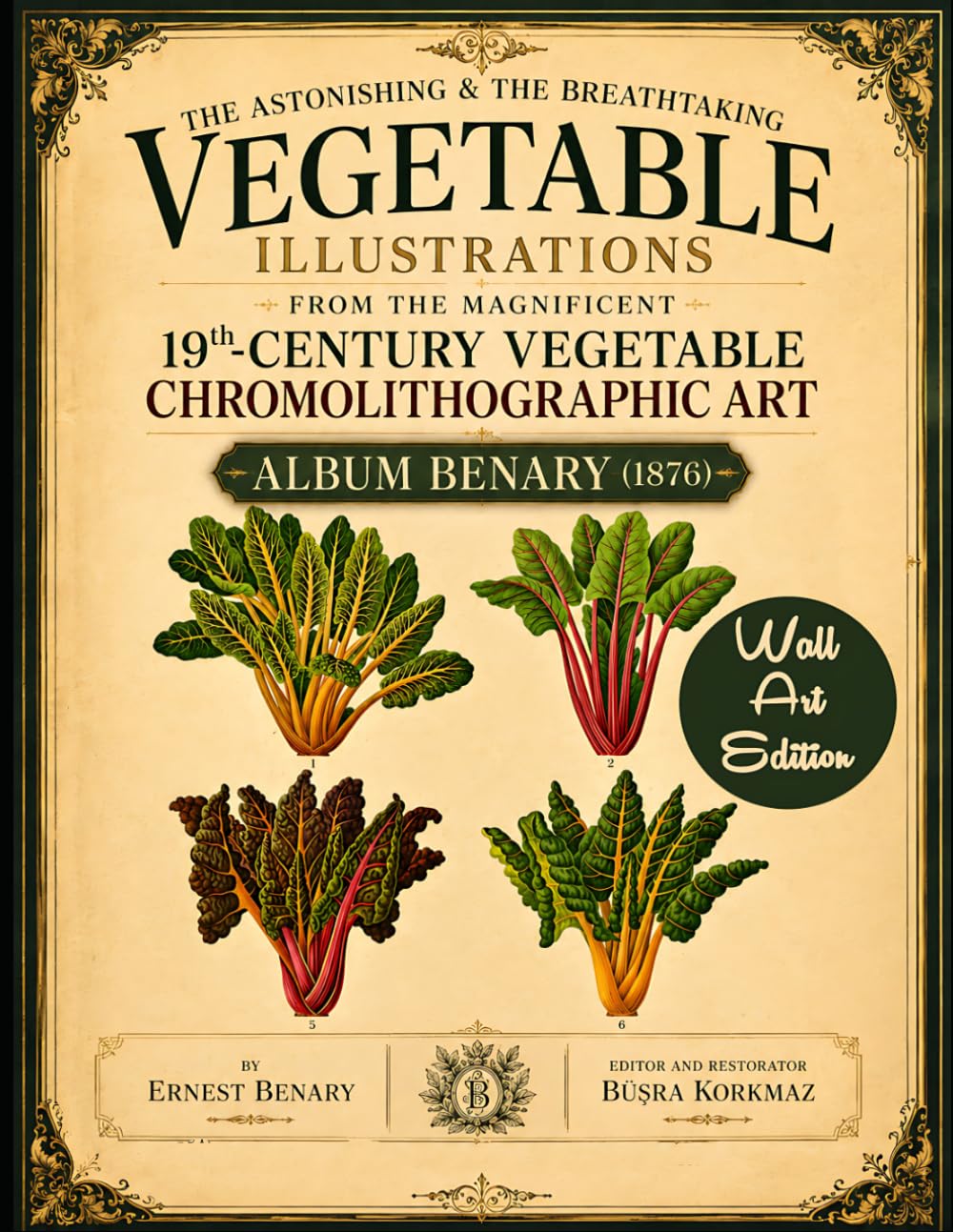 The Astonishing & The Breathtaking Vegetable Illustrations From The Magnificent 19th-Century Vegetable Chromolithographic Art: ALBUM BENARY (1876) — Restored, Large-Format, Wall Art Edition baixar o livro de graça
