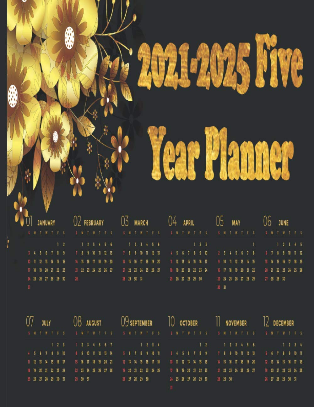 ler totalmente 2021-2025 Five Year Planner: 60 Months Calendar, 5 Year Appointment Calendar, Business Planners