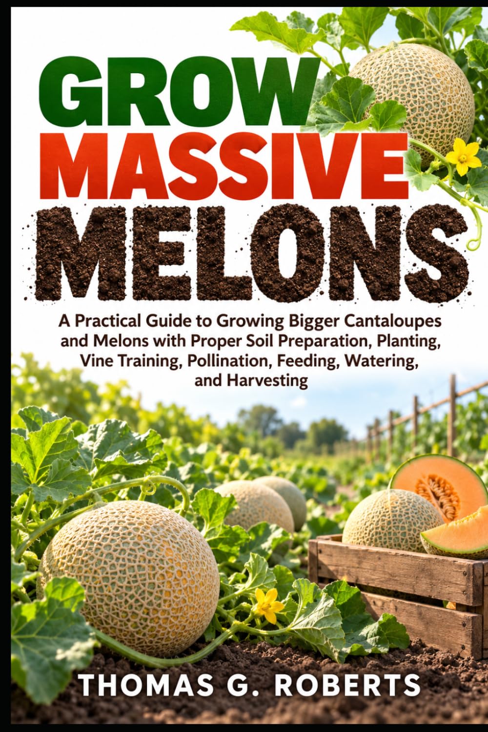 Grow Massive Melons: A Practical Guide to Growing Bigger Cantaloupes and Melons with Proper Soil Preparation, Planting, Vine Training, Pollination, Feeding, Watering, and Harvesting baixar o livro de graça