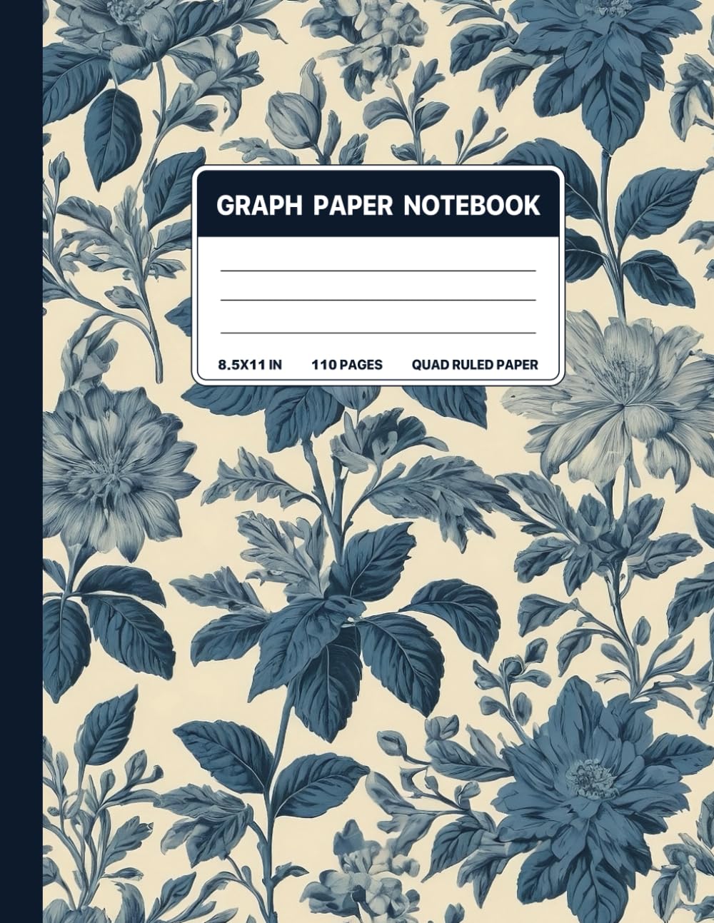 capítulo por capítulo baixar Graph Paper Composition Notebook: Quad Ruled 5x5 Vintage Aesthetic Blue Floral Botanical Elegant Illustration. For Students, Teachers. College, School, Office & Work