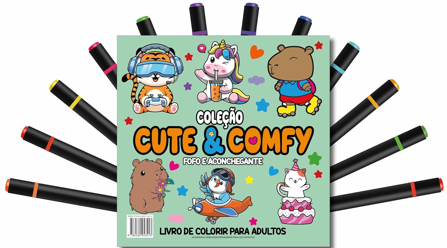 capítulo por capítulo baixar Cute & Comfy Coloring Book for Adults - Fofo e Aconchegante - Livro de Colorir Adulto