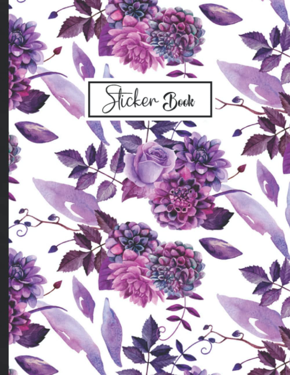 capítulo por capítulo baixar Sticker Book: Cute Purple Design Blank Sticker Album Journal pages for Kids Sticker Collection Book.