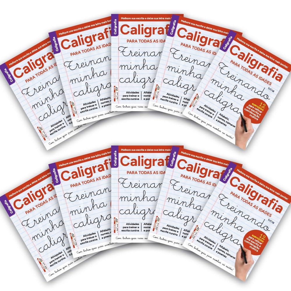 Kit 10 Caligrafia para Treinar ed.02 - 160 págs. - Edições Iguais: Para todas as idades baixar livro de graça