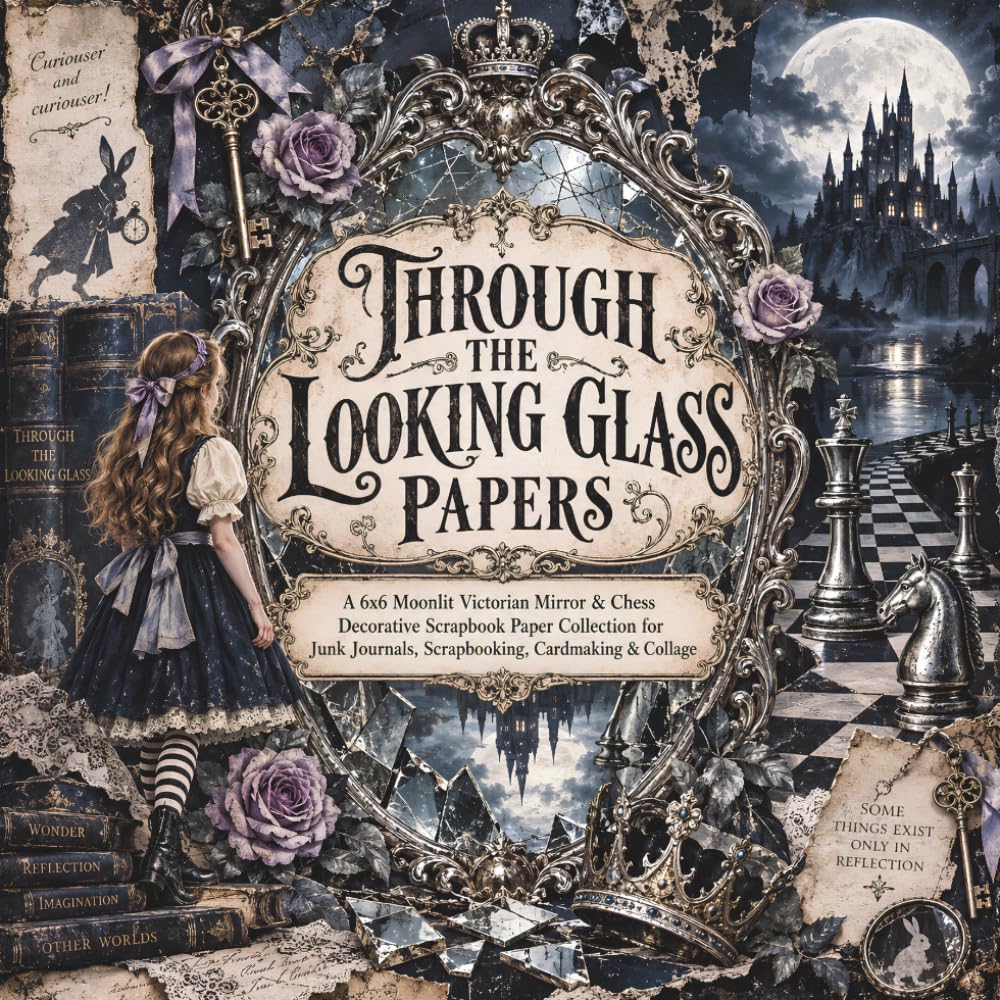 Through the Looking Glass Papers: Decorative Paper Prints Pad 6x6 Moonlit Victorian Scrapbook Papers for Junk Journals, Cardmaking & Collage with... Castles, Keys & Distressed Backing Papers baixar o livro de graça