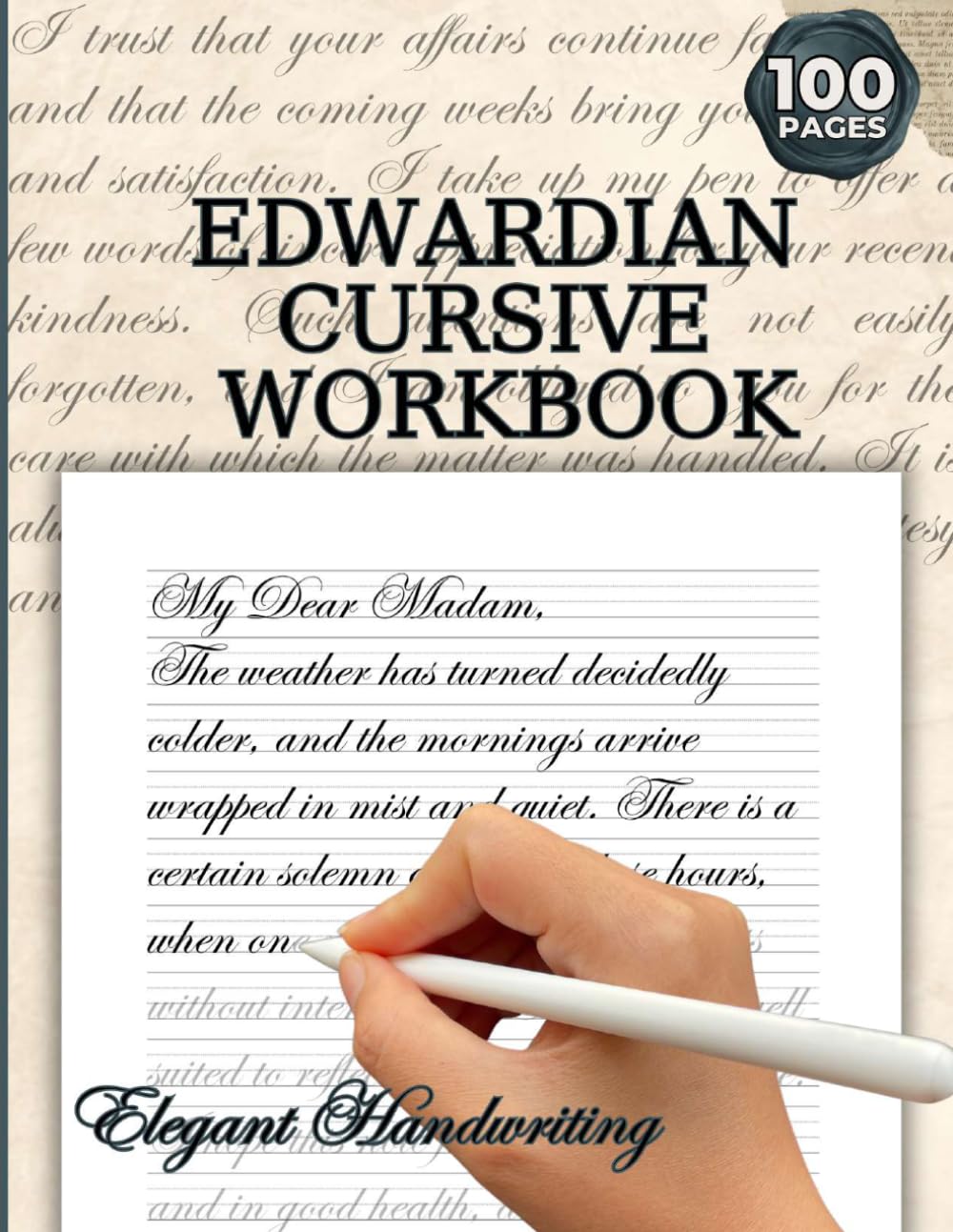 Learn Edwardian Cursive: Handwriting Workbook for Beautiful and Elegant Writing baixar o livro de graça