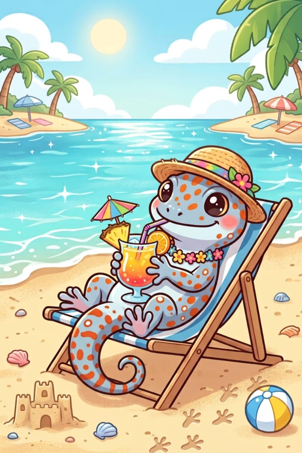 capítulo por capítulo baixar Beach Vibes Tokay Gecko Journal: Cute Tropical Lined Notebook for Writing, Journaling & Notes: Fun Summer for Reptile Lovers • 6 x 9 Lined • Perfect for School, Work & Everyday Writing