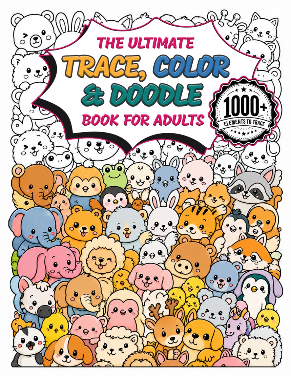 capítulo por capítulo baixar The Ultimate Trace, Color & Doodle Book for Adults: An Ink Tracing Art for Relaxation with Beautiful and Creative Patterns, with Airbrush-Inspired Illustrations and Stress-Relieving Designs